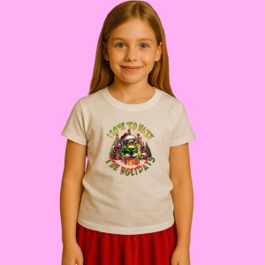 Tricou Retro Christmas Grinch Friends, din bumbac 100%, tricou alb, Copii | Dama | Barbat