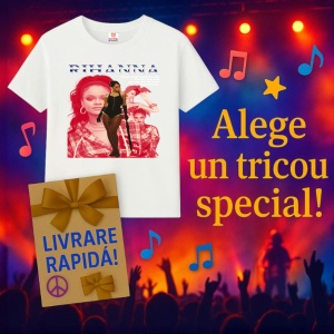 Tricou Rihanna, muzica Pop, Dama | Barbat | Copii - Img 9