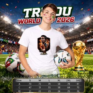 Tricou Robin Van Persie Netherlands World Cup Fifa 2026, din bumbac 100%, tricou alb, Copii | Dama | Barbat - Img 6