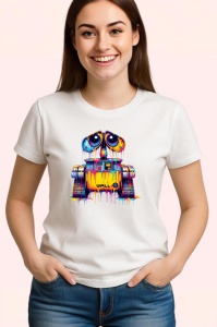 Tricou Robot WALL E stil graffiti personaj animat reinterpretat Copii | Dama | Barbat - Img 3