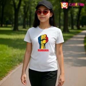 Tricou Romania Putere Dreptate Tricolor |Colectia Tricouri Romania