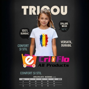 Tricou Romania Steag Splash Art, Copii | Dama | Barbat - Img 9