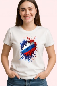 Tricou Russia Steag Splash Art, Copii | Dama | Barbat - Img 4