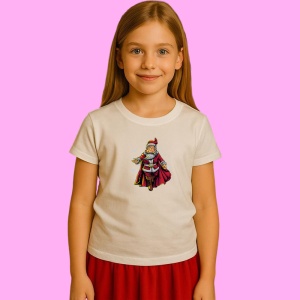 Tricou Santa Superhero, din bumbac 100% Copii | Dama | Barbat - Img 3