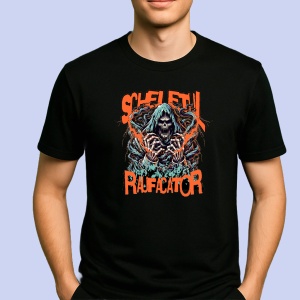 Tricou Scheletul raufacator Negru, Copii | Dama | Barbat - Img 2