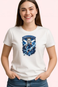 Tricou Scott Mctominay Scotia Mijlocas Fotbal, din bumbac 100% , tricou alb pentru Copii | Dama | Barbat - Img 2