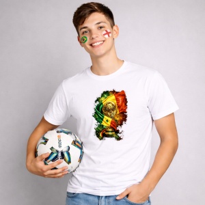 Tricou Senegal World Cup Fifa 2026, din bumbac 100%, tricou alb, Copii | Dama | Barbat - Img 3