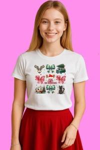 Tricou Set Panglici Vacuta Papuci Ceasca Cardinal, din bumbac 100%, tricou alb, Copii | Dama | Barbat
