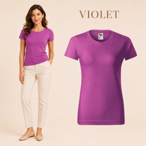Tricou simplu damă, clasic lejer basic pentru femei | 44 de culori disponibile XS - 2XL - Img 47