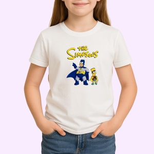 Tricou simpson homer si bart costumati ca supereroi gata de actiune, Copii | Dama | Barbat - Img 3