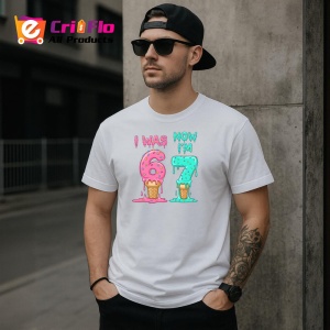 Tricou SIX SEVEN 67 Acum Am 67 2, din bumbac 100%, tricou alb, Copii | Dama | Barbat