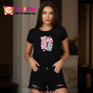 Tricou SIX SEVEN 67 Elemente Scolare Colorate, din bumbac 100%, tricou negru, Copii | Dama | Barbat