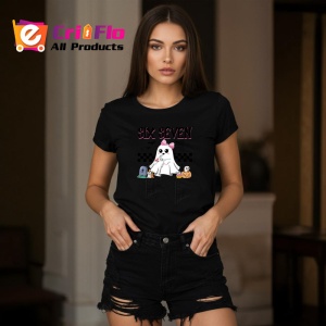 Tricou SIX SEVEN 67 Fantoma Draguta, din bumbac 100%, tricou negru, Copii | Dama | Barbat - Img 3