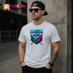 Tricou SIX SEVEN 67 Mason 67 Energie Extrema, din bumbac 100%, tricou alb, Copii | Dama | Barbat - Img 2