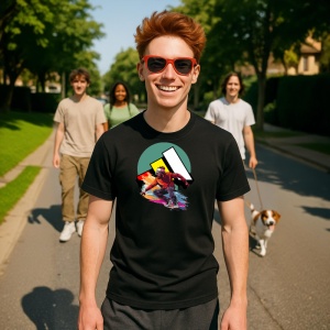 Tricou Skate Street Urban Tricou Negru - Copii | Dama | Barbat - Img 4
