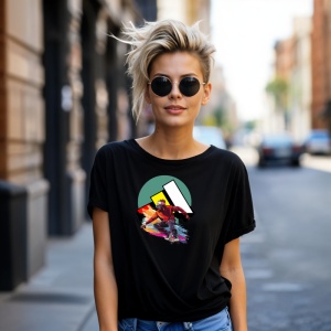 Tricou Skate Street Urban Tricou Negru - Copii | Dama | Barbat - Img 9