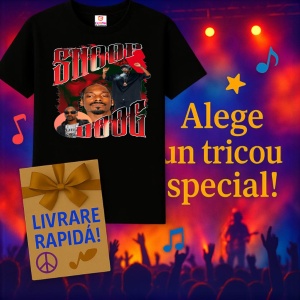 Tricou Snoop Dogg - Bold Red Style, muzica Rap, Dama | Barbat | Copii, Culoare Negru - Img 15