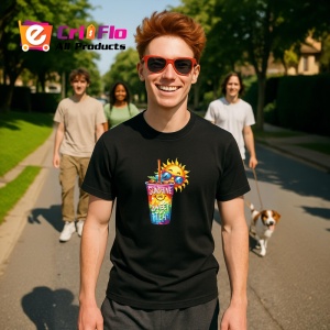 Tricou Soare cu ochelari si pahar text sunshine and sweet tea vara relaxata Copii | Dama | Barbat Barbat - Img 16