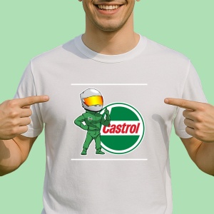 Tricou Sofer Raliu Cu Logo Castrol | Unisex Dama si Barbat