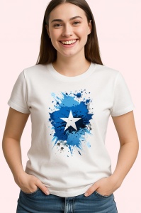 Tricou Somalia Steag Splash Art, Copii | Dama | Barbat - Img 3