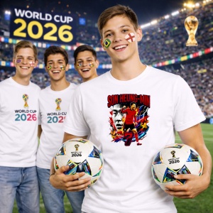 Tricou Son Heung Min South Korea World Cup Fifa 2026, din bumbac 100%, tricou alb, Copii | Dama | Barbat - Img 7