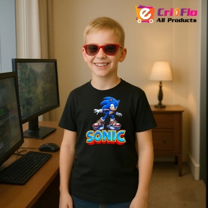 Tricou Sonic - Patine Turbo Copii | Dama | Barbat - Img 5