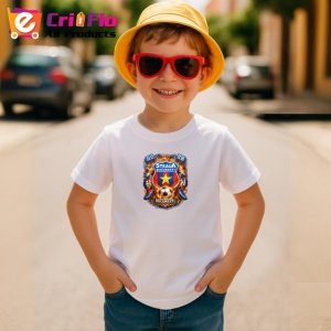 Tricou Stema Steaua Bucuresti Fotbal Design Clasic V1, din bumbac 100% , tricou alb pentru Copii | Dama | Barbat - Img 3