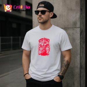 Tricou Strong Muschi Rosu Contur, Copii | Dama | Barbat - Img 5
