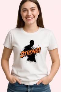 Tricou Strong Silueta Contur Portocaliu, Copii | Dama | Barbat - Img 4