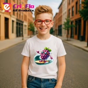 Tricou Strugure amuzant de vara surfing, Fructe, Copii | Dama - Img 5