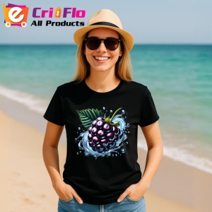 Tricou Strugure negru si explozie lichida, Fructe, Copii | Dama, culoare negru - Img 11