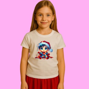Tricou Superman Christmas Clasic Cu Sac De Cadouri, din bumbac 100%, tricou alb, Copii | Dama | Barbat