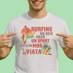 Tricou Surfing nu este doar un sport este un mod de viata - Copii | Dama | Barbat - Img 2