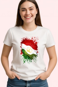 Tricou Tajikistan Steag Splash Art, Copii | Dama | Barbat - Img 4