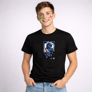 Tricou Takefusa Kubo Japan World Cup Fifa 2026 V2, din bumbac 100%, tricou negru, Copii | Dama | Barbat