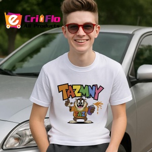 Tricou Taz – Skate Vibes & Drink, ținută galbenă urbană și atitudine cool Copii | Dama | Barbat Barbat - Img 13