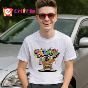 Tricou Taz – Skate Vibes & Drink, ținută galbenă urbană și atitudine cool Copii | Dama | Barbat Barbat - Img 19