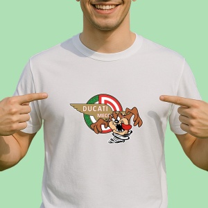 Tricou Tazz Vartej Cu Logo Ducati 2 | Unisex Dama si Barbat