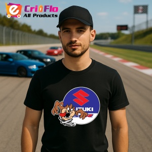 Tricou Tazz Vartej Cu Logo Suzuki | Unisex Dama si Barbat - Img 2