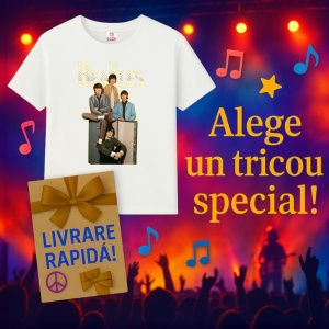 Tricou The Beatles - Group with Amps, muzica Hip-Hop / Rap, Dama | Barbat | Copii - Img 6