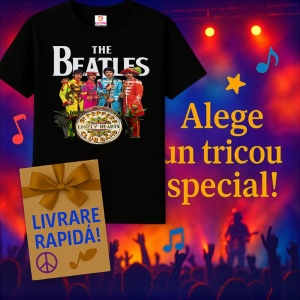 Tricou The Beatles - Sgt. Pepper, muzica Hip-Hop / Rap, Dama | Barbat | Copii, Culoare Negru - Img 11