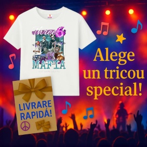 Tricou Three 6 Mafia - Crew Shot, muzica Hip-Hop / Trap, Dama | Barbat | Copii - Img 3