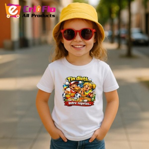 Tricou Tin Dieta Intre Reprize Copii Fotbal Amuzant V1, din bumbac 100% , tricou alb pentru Copii | Dama | Barbat - Img 5