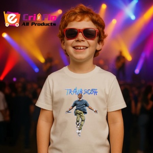 Tricou Travis Scott - ilustratie si miscare, muzica Hip-Hop / Rap, Dama | Barbat | Copii - Img 10