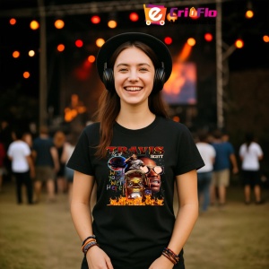 Tricou Travis Scott - Wish You Were Here, muzica POP, Dama | Barbat | Copii, Culoare Negru - Img 5