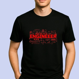 Tricou Trust IM engineeer, CredeNegru,ma sunt inginer Negru, Copii | Dama | Barbat - Img 2