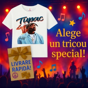 Tricou Tupac Blue Shirt, muzica POP, Dama | Barbat | Copii - Img 15