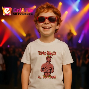 Tricou Tupac Cartoon Red Text, muzica INDIE, Dama | Barbat | Copii - Img 13
