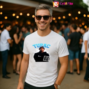 Tricou Tupac Hoodie Blue Logo, muzica Pop, Dama | Barbat | Copii - Img 4