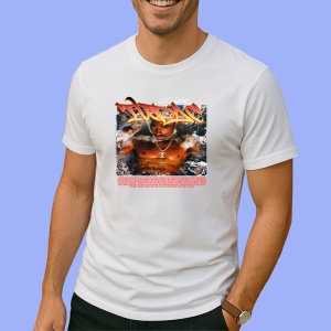 Tricou Tupac red flames, muzica Rap / Emo Rap, Dama | Barbat | Copii - Img 2